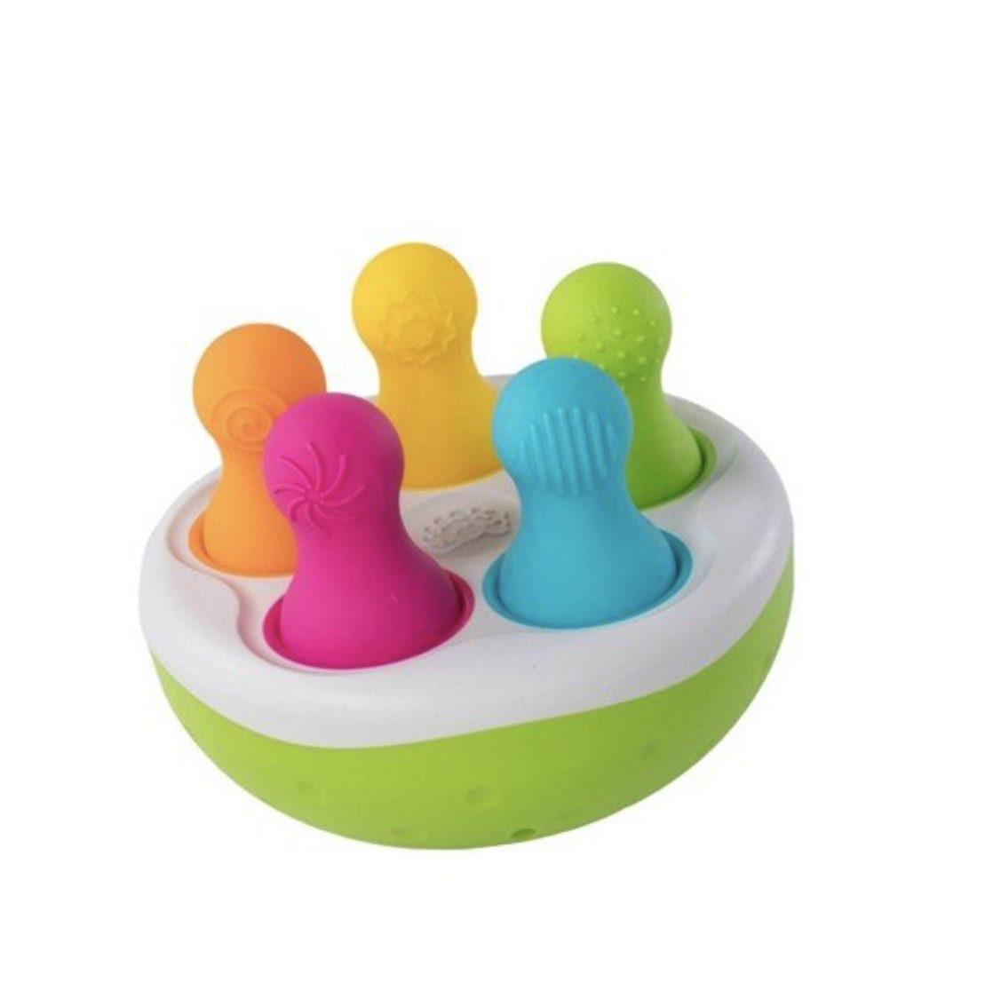 SpinnyPins, Sanselegetøj med vippeskål og tumlinger - Fat Brain Toys